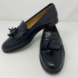Gary's Black tassel loafer.